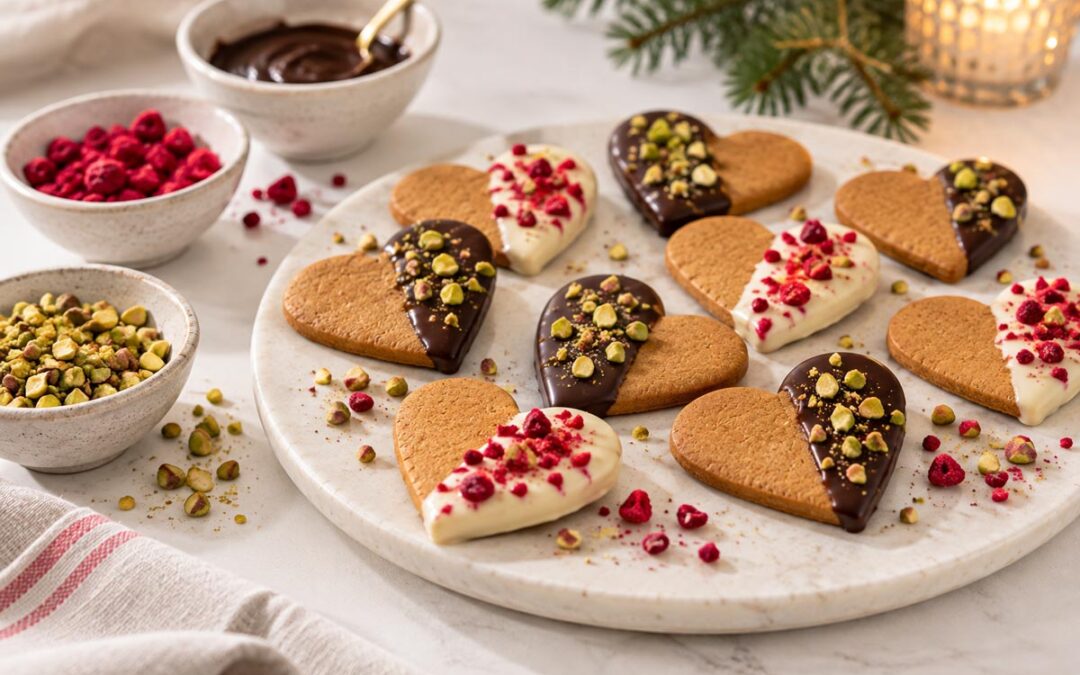 Chokladdoppade hjärtan